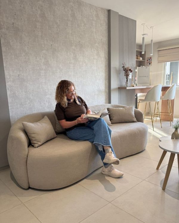 Sillón Living Moderno curvado Toscana - SILVINA C 78