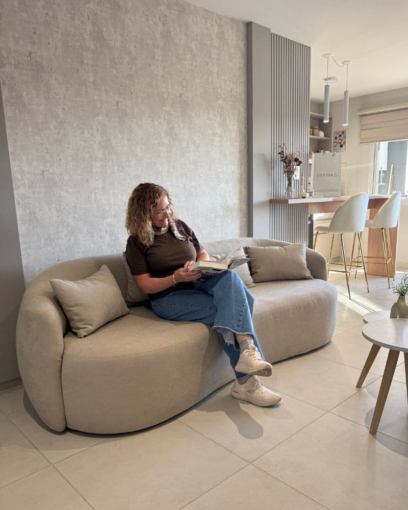 Sillón Living Moderno curvado Toscana - SILVINA C 78