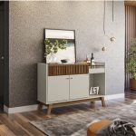 Bahiut mueble Nórdico Melamina varillado 1,30 Moka