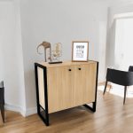 Bahiut vajillero industrial hierro Melamina 0,80 Jan