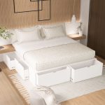 Cama 1 plaza y media cajones funcional 1,40 Plus Fred