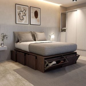 Cama 2 plazas cajones 1,40 Icon - SILVINA C (20)