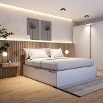 Cama box dos plazas cajones funcional extensible Dot