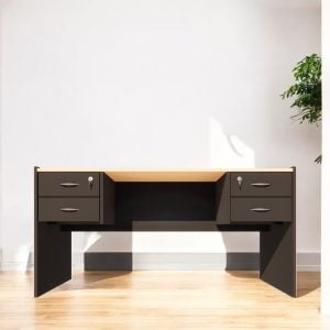 Escritorio PC oficina Moderno Melamina 4 cajones Gan (7)