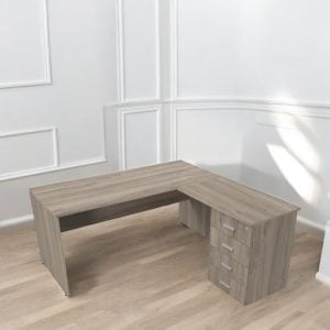 Escritorio esquinero L Moderno cajones Gina - SILVINA C 14