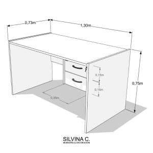 Medidas escritorio Dedd - SILVINA C
