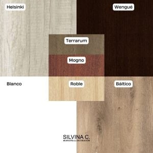 Mesa luz Melamina Moderno 2 cajones Lopy - SILVINA C (21)