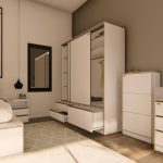 Placard puertas corredizas Melamina zapatero 2,20 Lens