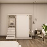 Placard puertas corredizas Moderno 5 cajones 1,80 Hak