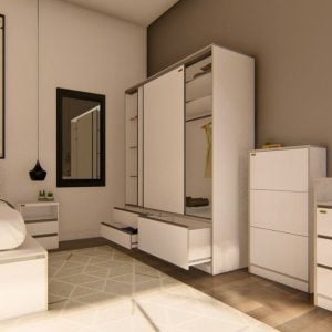 Placard ropero puertas corredizas zapatero 1,40 Lens - SILVINA C (2)