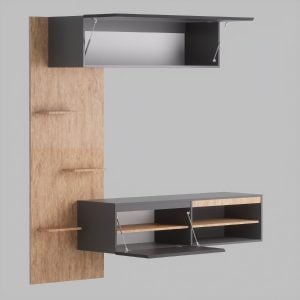 Rack tv flotante living Melamina Fila - SILVINA C (1)