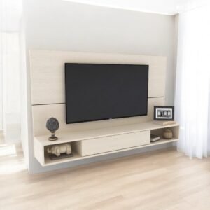 Rack tv flotante panel Melamina 150 Loar - SILVINA C (2)