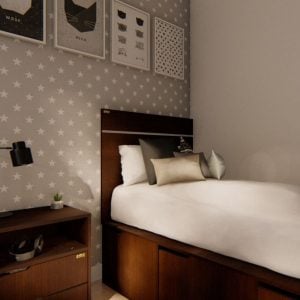 Respaldo cama Moderno 1 plaza Melamina Dier - SILVINA C (6)