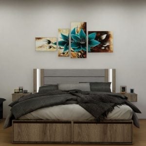 Respaldo cama Moderno luz led Melamina Mou - SILVINA C (1)