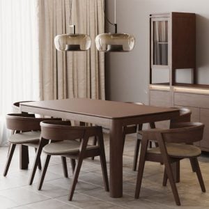 Mesa comedor Moderna madera Grandis Nacar - SILVINA C (1)