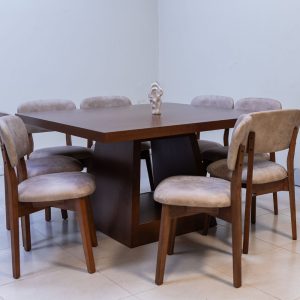 Mesa comedor cuadrada madera Moderna 1,35 Kair - SILVINA C 54 (2)