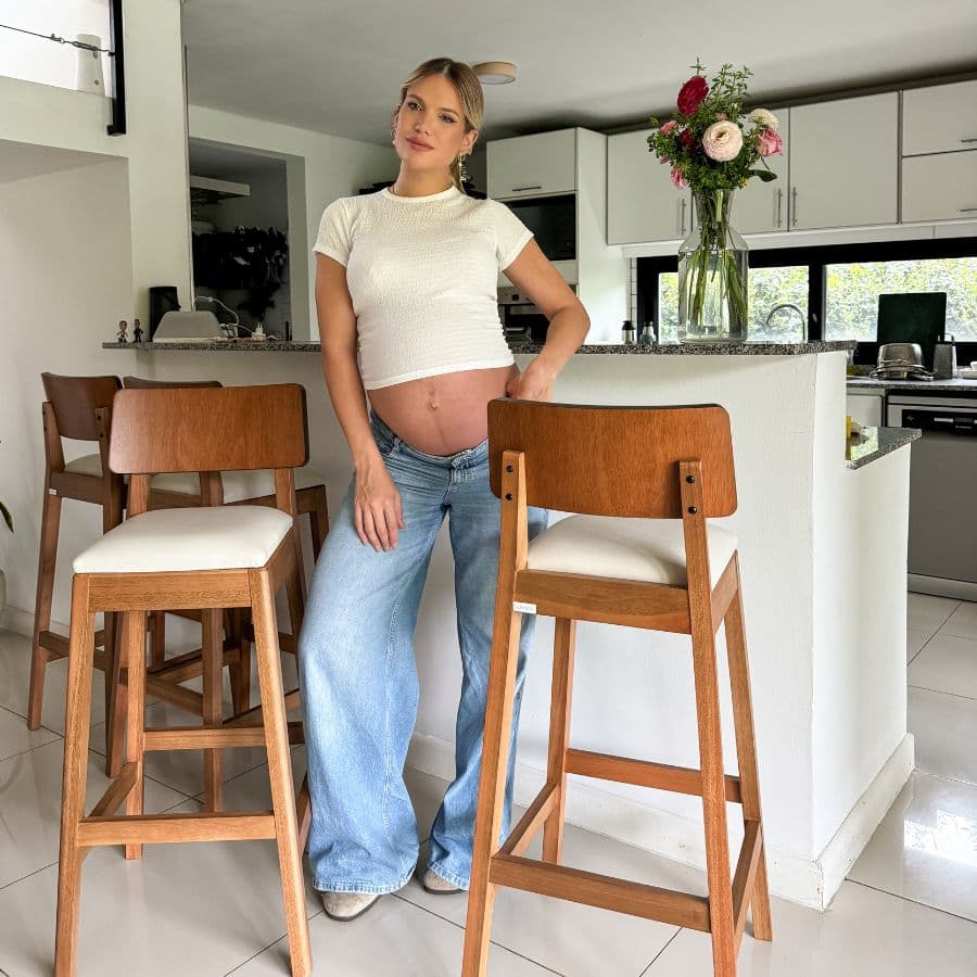 Banqueta alta desayunador madera Mou - SILVINA C 1221 Banqueta alta desayunador madera Mou - SILVINA C 1221