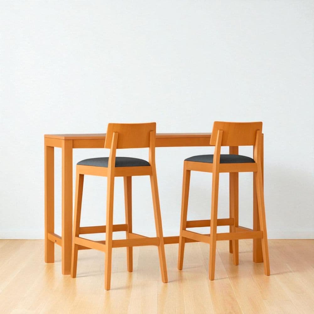 Banqueta alta desayunador madera Mou - SILVINA C 13212 Banqueta alta desayunador madera Mou - SILVINA C 13212