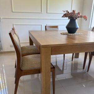 Mesa cuadrada extensible comedor madera Natal - SILVINA C (1)