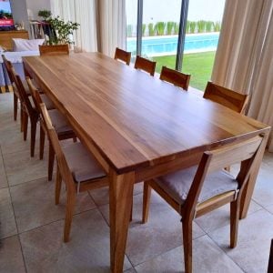 Mesa comedor madera maciza Rústica Indonesia - SILVINA C
