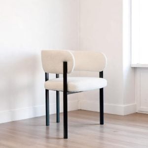 Silla comedor diseño Moderno apoyabrazos Marly Black - SILVINA C (4)