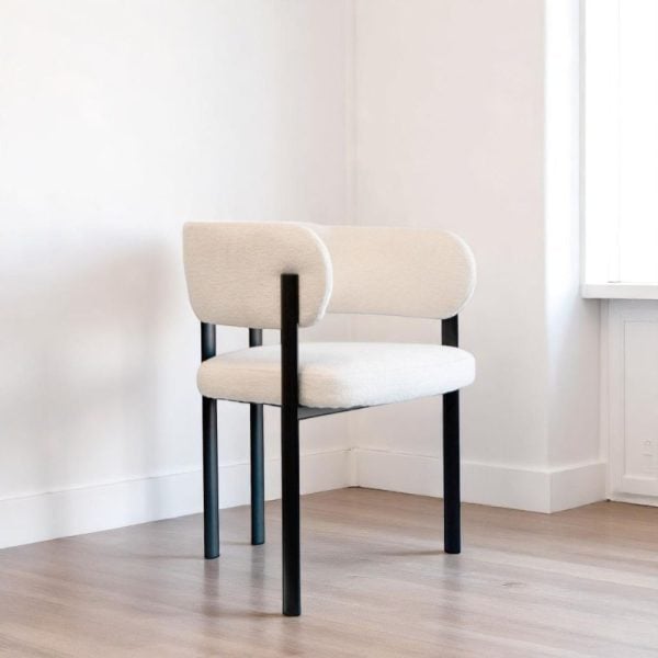 Silla comedor diseño Moderno apoyabrazos Marly Black - SILVINA C (4)