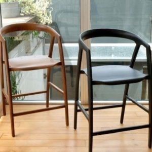 Banqueta alta barra madera Nogal Merlin - SILVINA C (1)