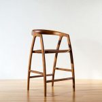 Banqueta alta barra madera Nogal Merlin