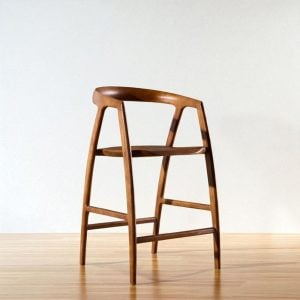 Banqueta alta barra madera Nogal Merlin - SILVINA C (2)