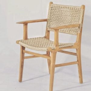 Silla puntera apoyabrazos esterilla madera Nórdica Bangkok - SILVINA C (4)