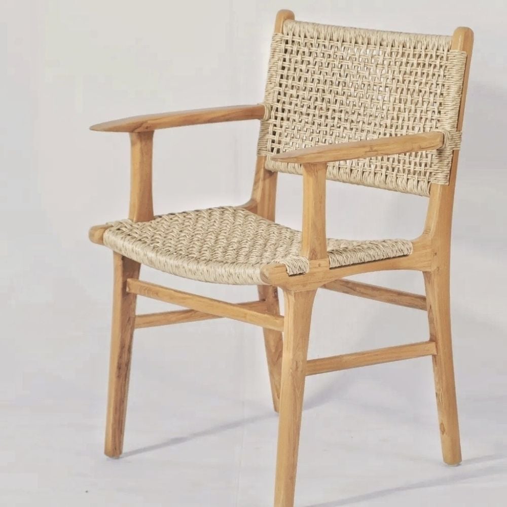 Silla puntera apoyabrazos esterilla madera Nórdica Bangkok - SILVINA C (4)