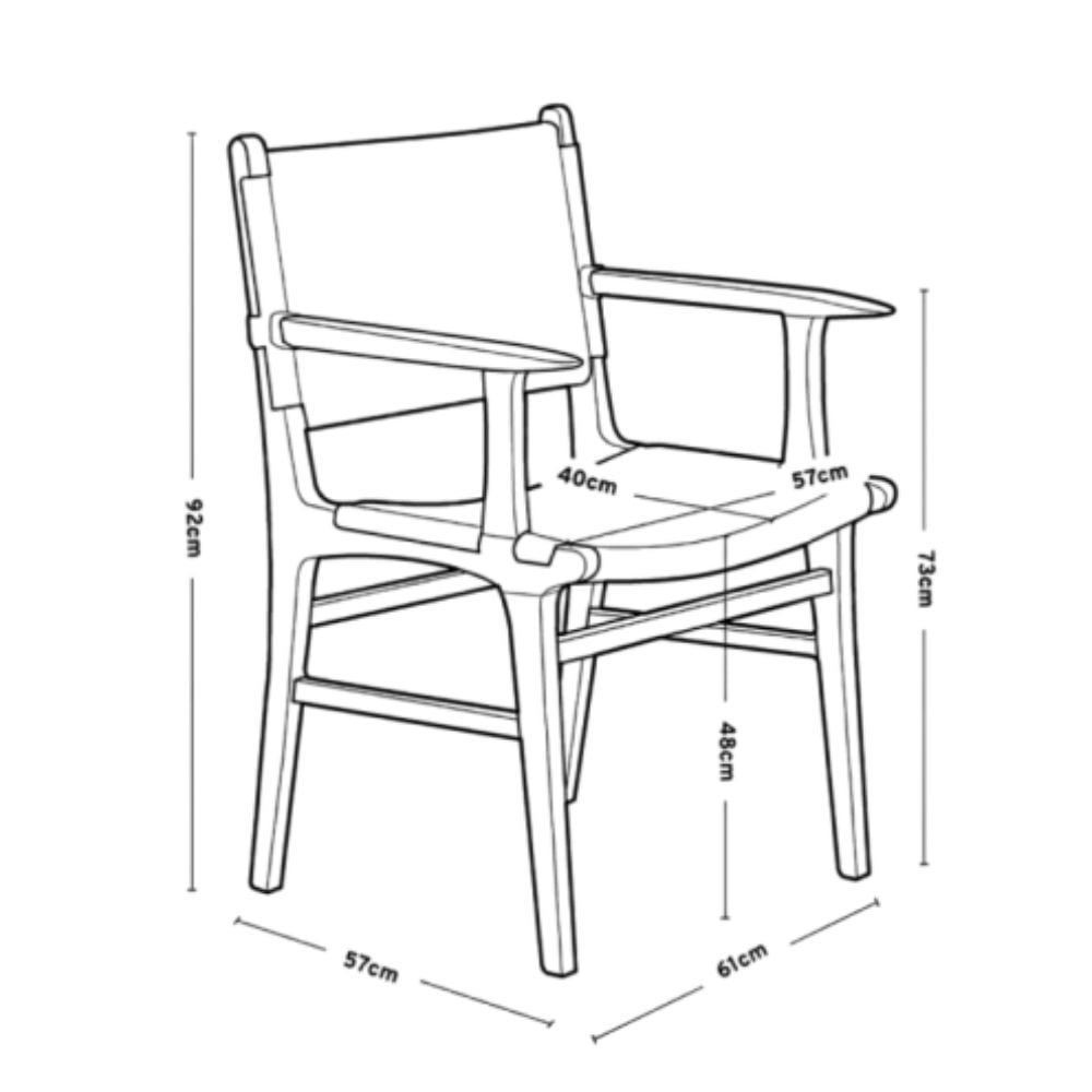 Silla puntera apoyabrazos esterilla madera Nórdica Bangkok - SILVINA C (5)