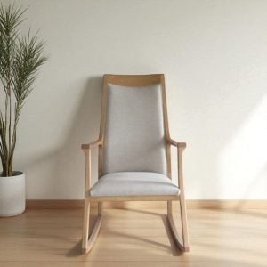 Sillón mecedora madera tapizado Essen - SILVINA C (3)