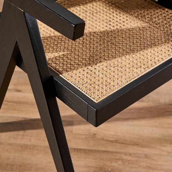 Sillón puntera apoyabrazos madera esterilla Jade - SILVINA C (3)