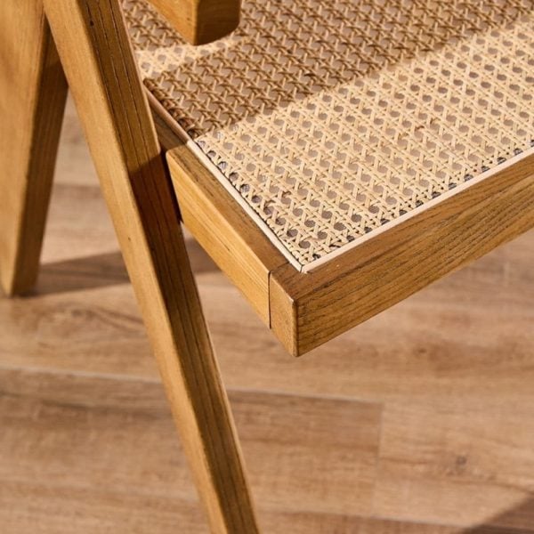 Sillón puntera apoyabrazos madera esterilla Jade - SILVINA C (4)
