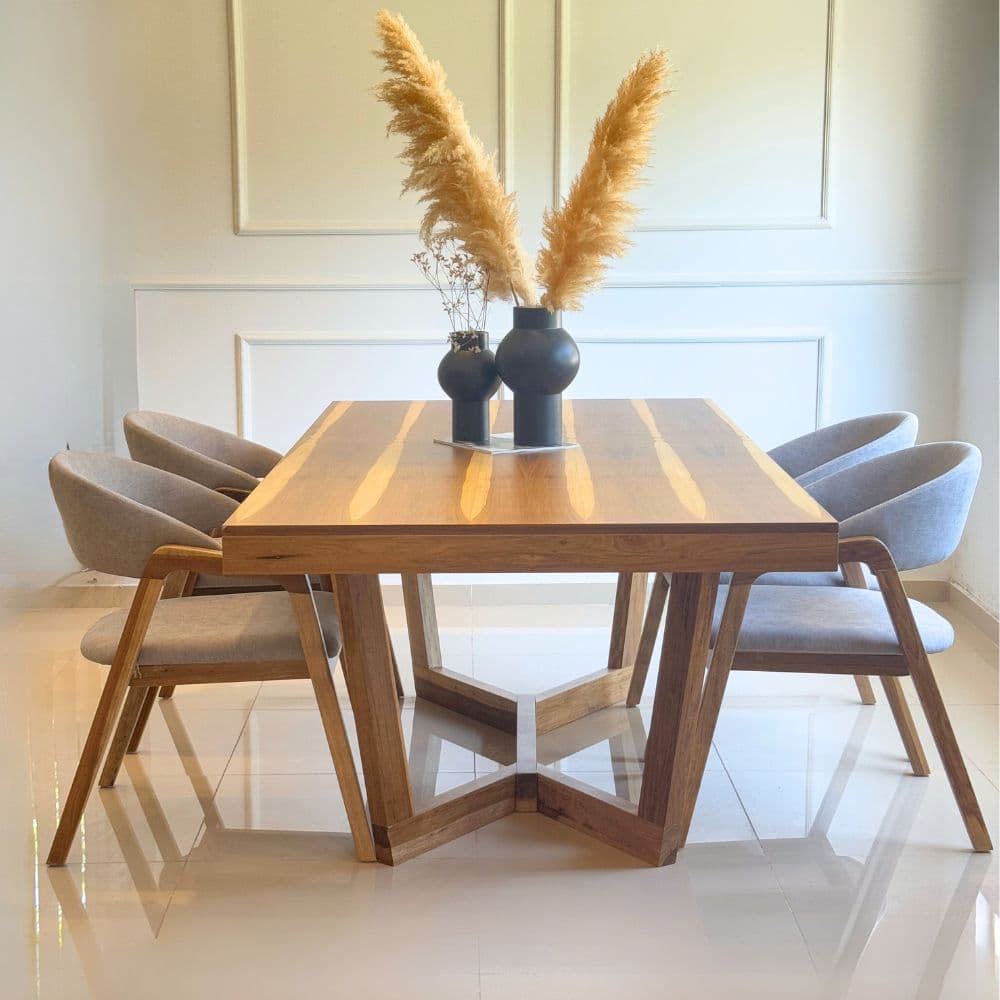 Mesa madera comedor diseño Moderna Roma - SILVINA C (2)