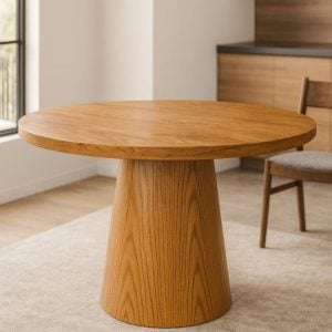 Mesa redonda comedor madera Paraíso Genesis - SILVINA C