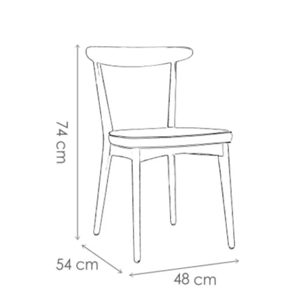 Silla Nórdica comedor madera Ken - SILVINA C (7)