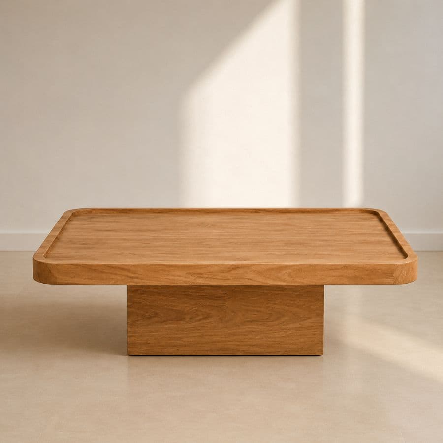 Mesa centro living ratona madera Klein - SILVINA C Mesa centro living ratona madera Klein - SILVINA C