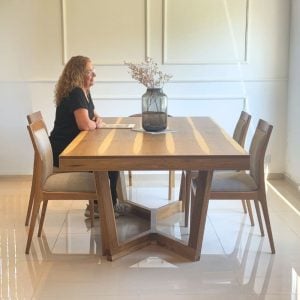 Mesa madera comedor diseño Moderna Roma - SILVINA C (1)