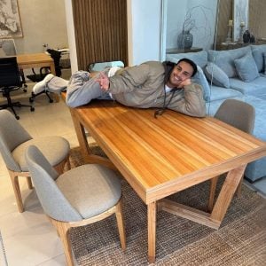 Mesa madera comedor diseño Moderna Roma - SILVINA C 1113