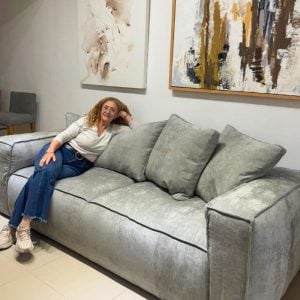 Sillón living Moderno 2 cuerpos Bone - SILVINA C 524 (1)