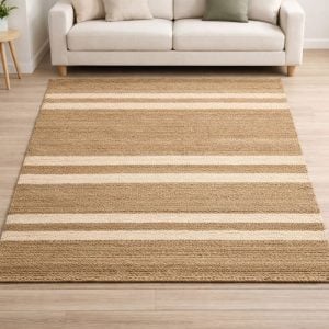 Alfombra Nórdica Yute algodón rectangular Vera - SILVINA C