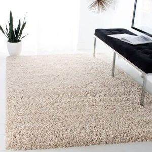 Alfombra grande Shaggy Beige Moly - SILVINA C (1)