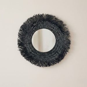 Espejo decorativo redondo Black Seagrass 70cm Cliar - SILVINA C (3)