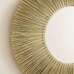 Espejo decorativo redondo pared Seagrass 60cm Calm - SILVINA C (1)