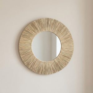 Espejo decorativo redondo pared Seagrass 60cm Calm - SILVINA C (2)