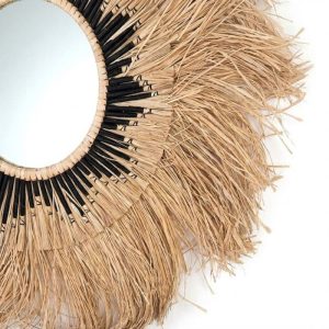 Espejo decorativo redondo pared Seagrass 70cm Amazona - SILVINA C (2)