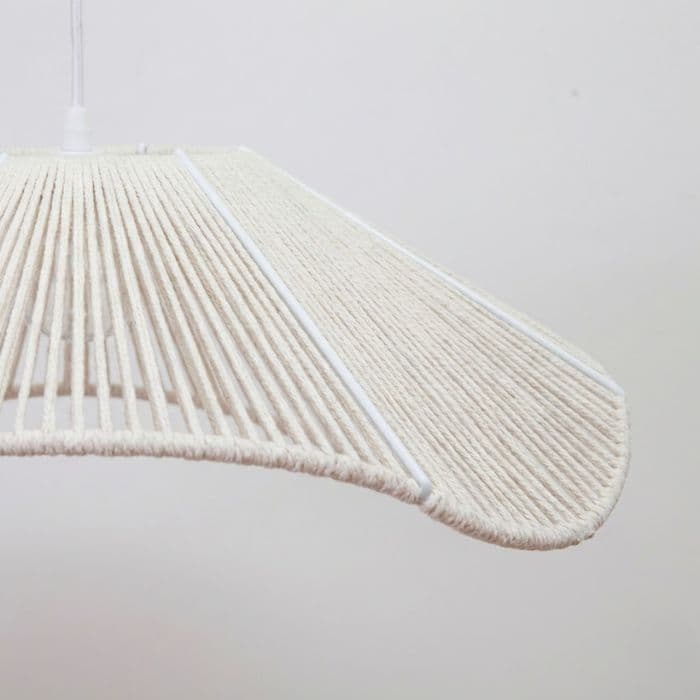 Lampara colgante techo redonda Algodon 60cm Almida - SILVINA C (1) Lampara colgante techo redonda Algodon 60cm Almida - SILVINA C (3)