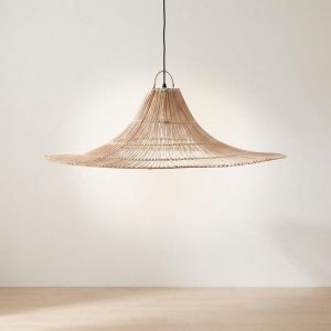 Lampara techo Rústica Rattán natural Vik - SILVINA C (1)
